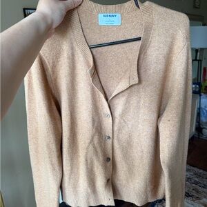 Old Navy Women's Beige Cardigan Sweater
